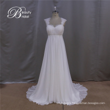 Simple A-Line Chiffon Wedding Dress Notes